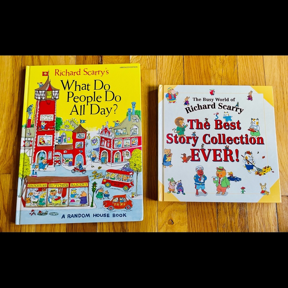 Two Hardcover Richard Scarry Books